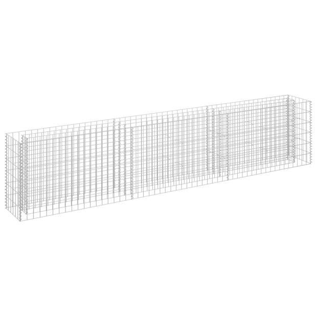 Gabion Raised Bed Galvanised Steel 270x30x60 Cm Image 2