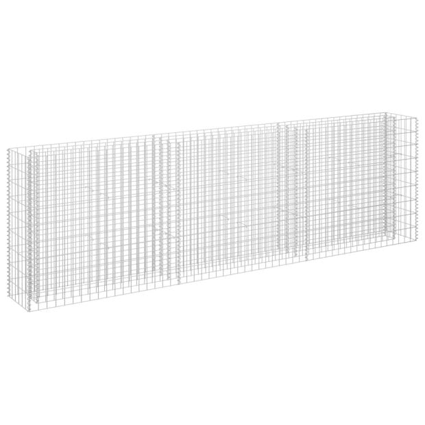 Gabion Raised Bed Galvanised Steel 270x30x90 Cm Image 2