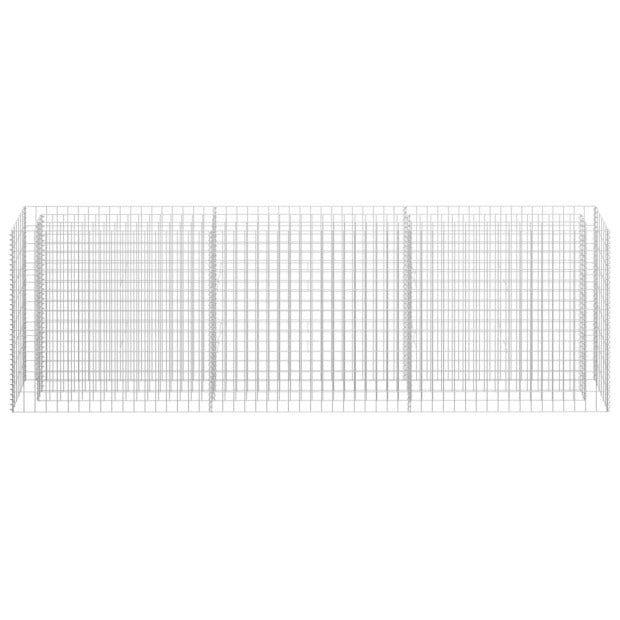 Gabion Raised Bed Galvanised Steel 270x30x90 Cm Image 4