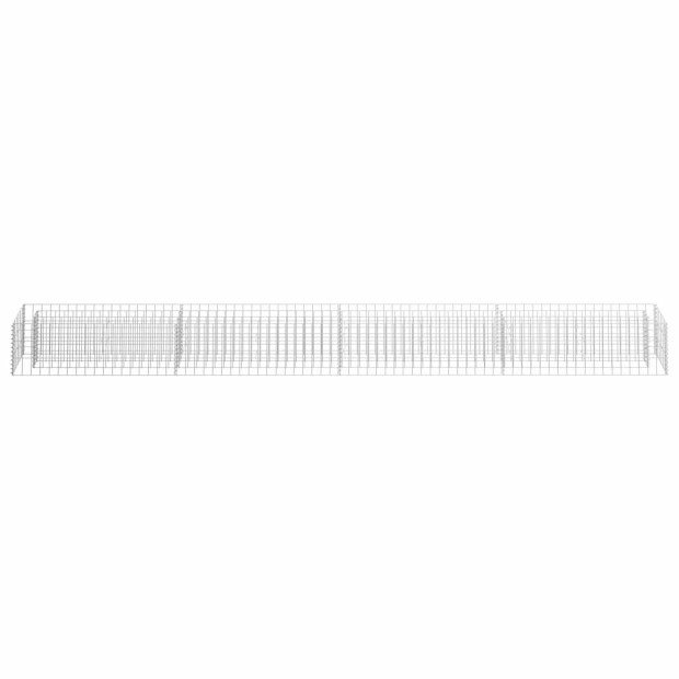 Gabion Raised Bed Galvanised Steel 360x30x30 Cm Image 4