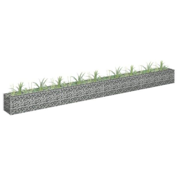Gabion Raised Bed Galvanised Steel 360x30x30 Cm