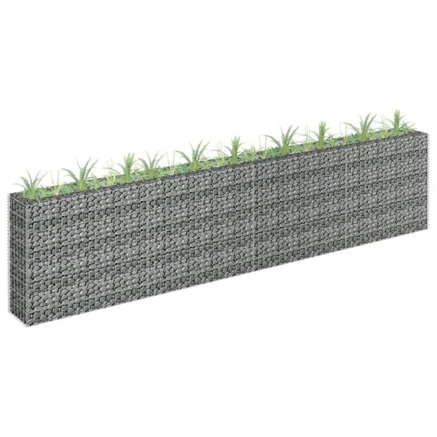 Gabion Raised Bed Galvanised Steel 360x30x90 Cm