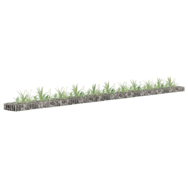 Gabion Raised Bed Galvanised Steel 450x30x10 Cm