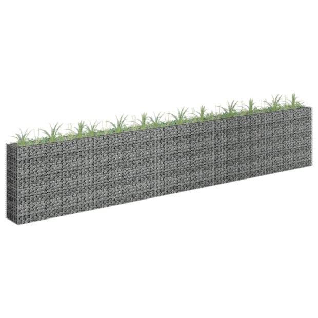 Gabion Raised Bed Galvanised Steel 450x30x90 Cm