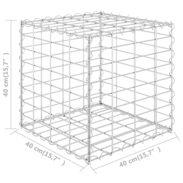 Cube Gabion Raised Bed Steel Wire 40x40x40 Cm Image 5