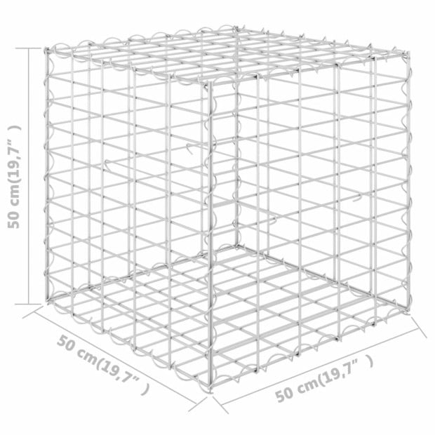 Cube Gabion Raised Bed Steel Wire 50x50x50 Cm Image 5