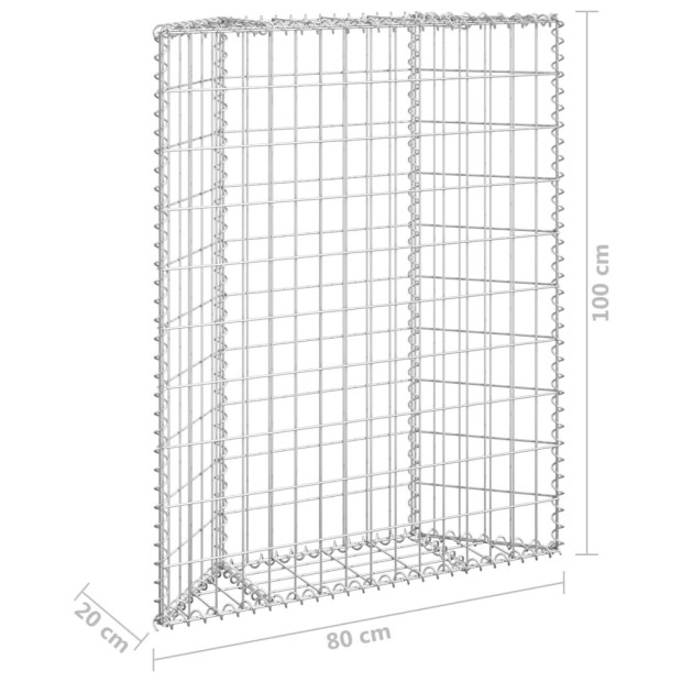 Trapezium Gabion Raised Bed Galvanised Steel 100x20x100 Cm Image 7