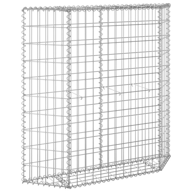 Trapezium Gabion Raised Bed Galvanised Steel 100x20x100 Cm Image 5