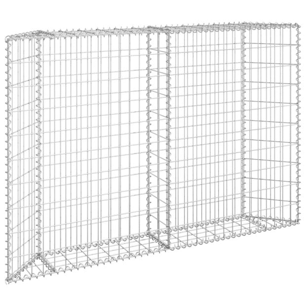Trapezium Gabion Raised Bed Galvanised Steel 150x20x100 Cm Image 2