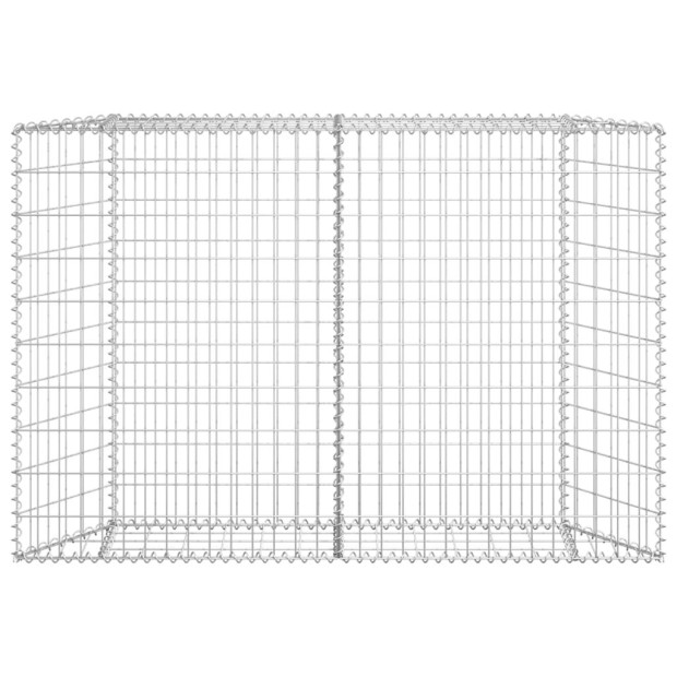 Trapezium Gabion Raised Bed Galvanised Steel 150x20x100 Cm Image 3