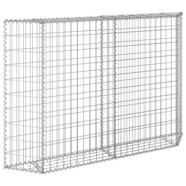Trapezium Gabion Raised Bed Galvanised Steel 150x20x100 Cm Image 5