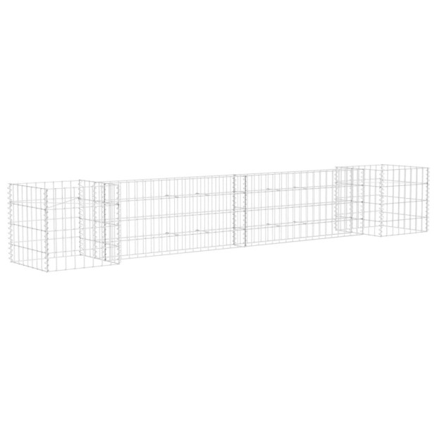 H-shaped Gabion Planter Steel Wire 260x40x40 Cm Image 2