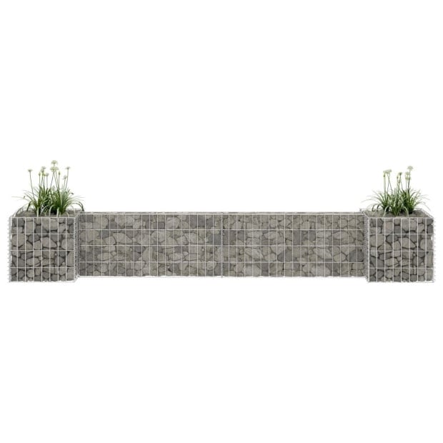 H-shaped Gabion Planter Steel Wire 260x40x40 Cm