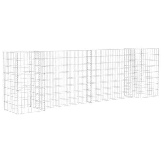 H-shaped Gabion Planter Steel Wire 260x40x80 Cm Image 2
