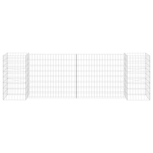 H-shaped Gabion Planter Steel Wire 260x40x80 Cm Image 3