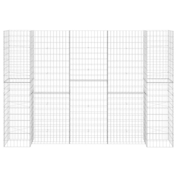 H-shaped Gabion Planter Steel Wire 260x40x180 Cm Image 3