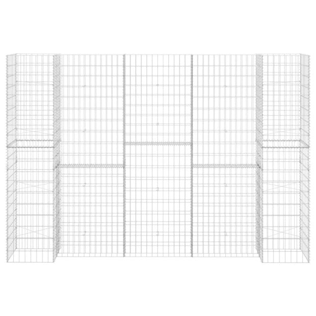 H-shaped Gabion Planter Steel Wire 260x40x200 Cm Image 3