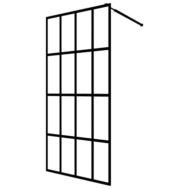 Walk-in Shower Screen Tempered Glass 118x190 Cm Image 2