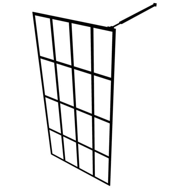 Walk-in Shower Screen Tempered Glass 118x190 Cm Image 4