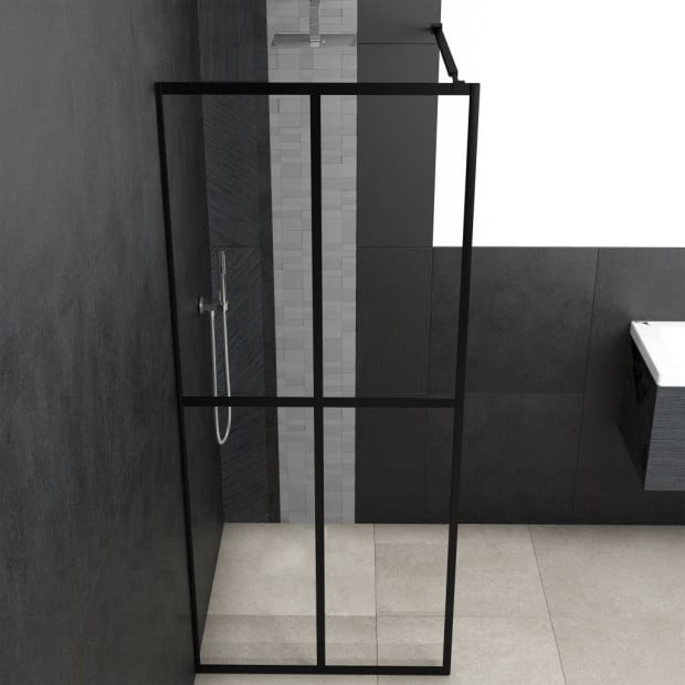 Walk-in Shower Screen Tempered Glass 90x195 Cm Image 3