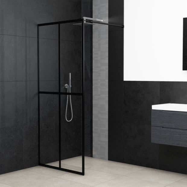 Walk-in Shower Screen Tempered Glass 90x195 Cm