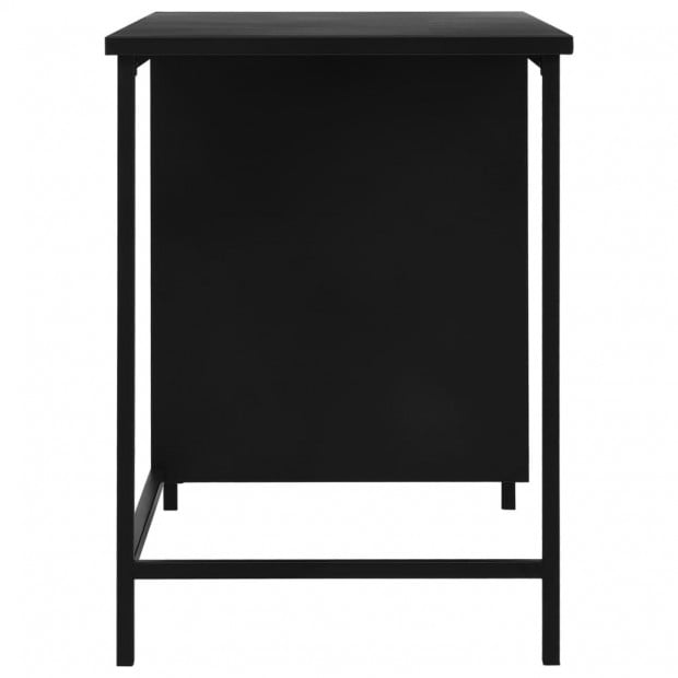 Desk With Drawers Industrial Black 120x55x75 Cm Steel Image 5