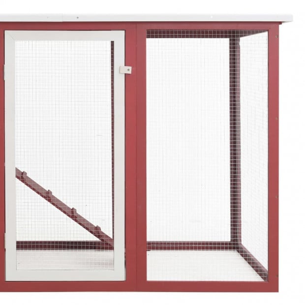 Outdoor Chicken Cage Hen House With 1 Egg Cage Red Wood Image 6