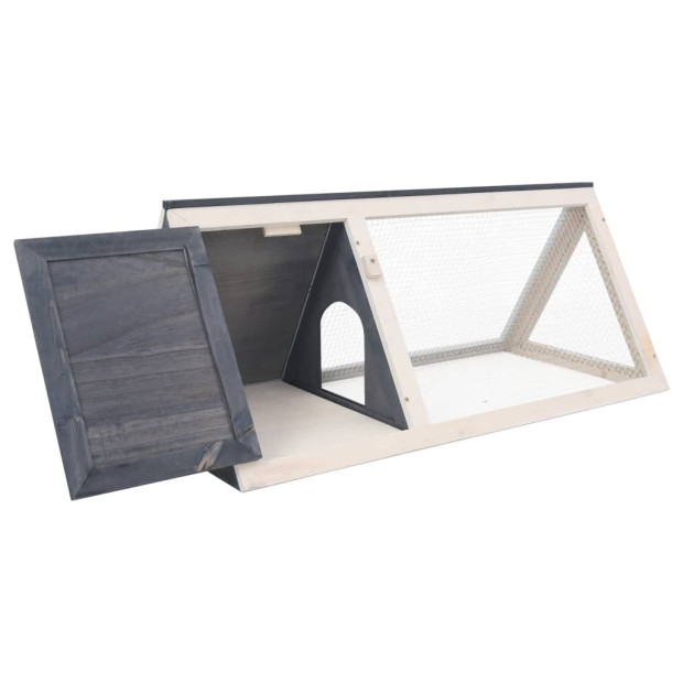Animal Rabbit Cage Grey Wood Image 2