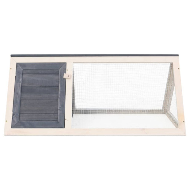 Animal Rabbit Cage Grey Wood Image 3