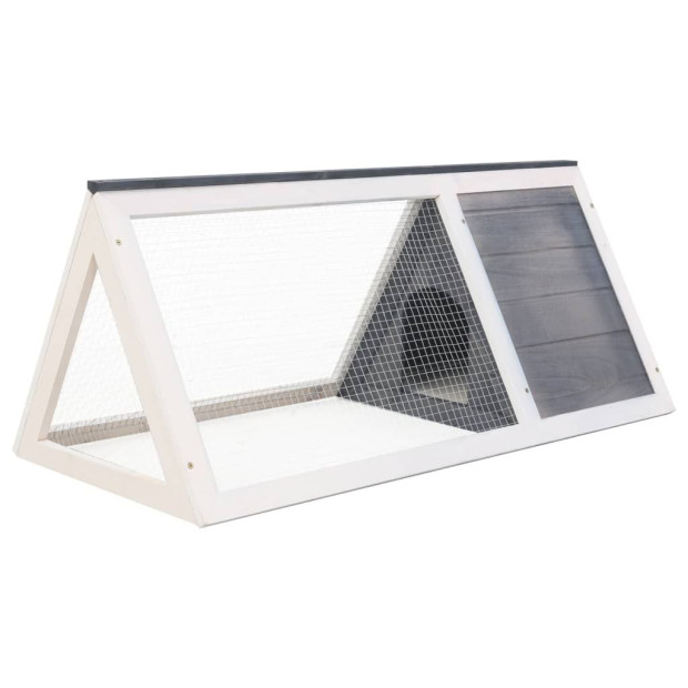 Animal Rabbit Cage Grey Wood Image 4