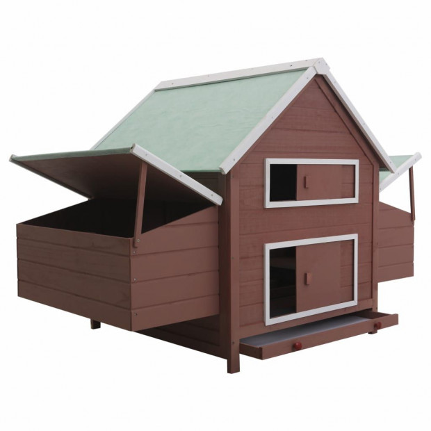 Chicken Coop Brown 157x97x110cm Wood