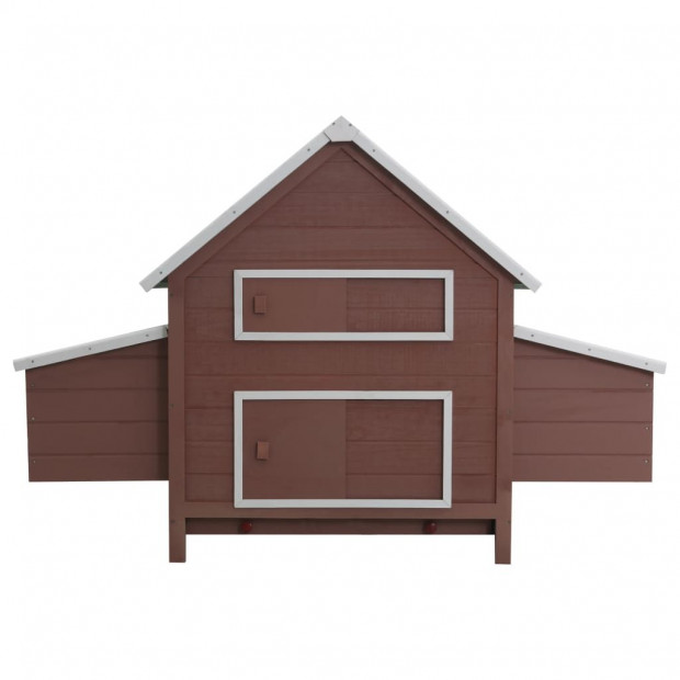 Chicken Coop Brown 157x97x110cm Wood Image 2