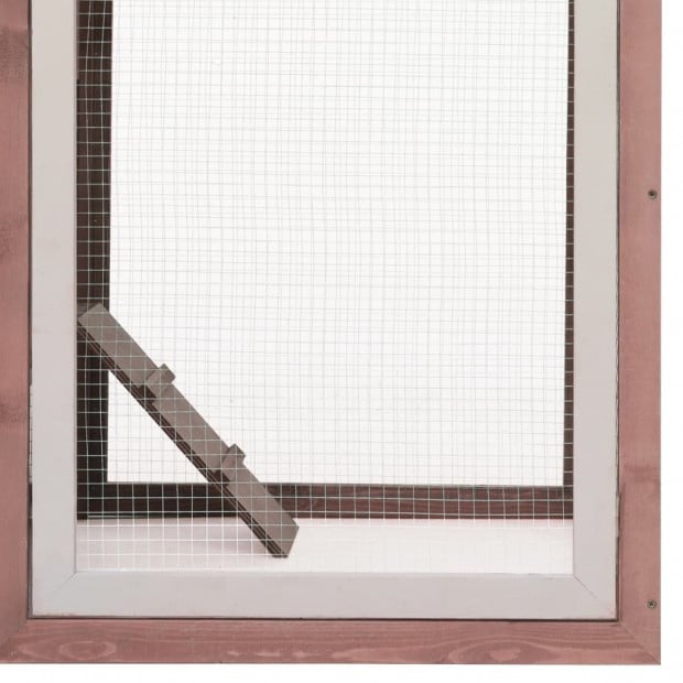 Chicken Cage Mocha 170x81x110 Cm Solid Pine & Fir Wood Image 7
