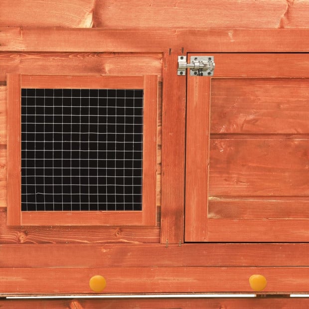 Rabbit Hutch 140x63x120 Cm Solid Firwood Image 10