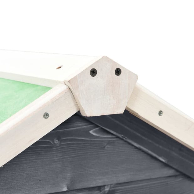 Rabbit Hutch Grey And White 140x63x120 Cm Solid Firwood Image 8