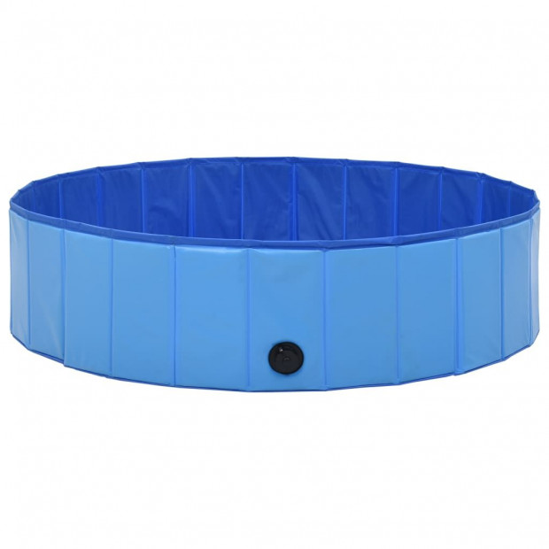 Foldable Dog Swimming Pool Blue 120x30 Cm Pvc Image 5