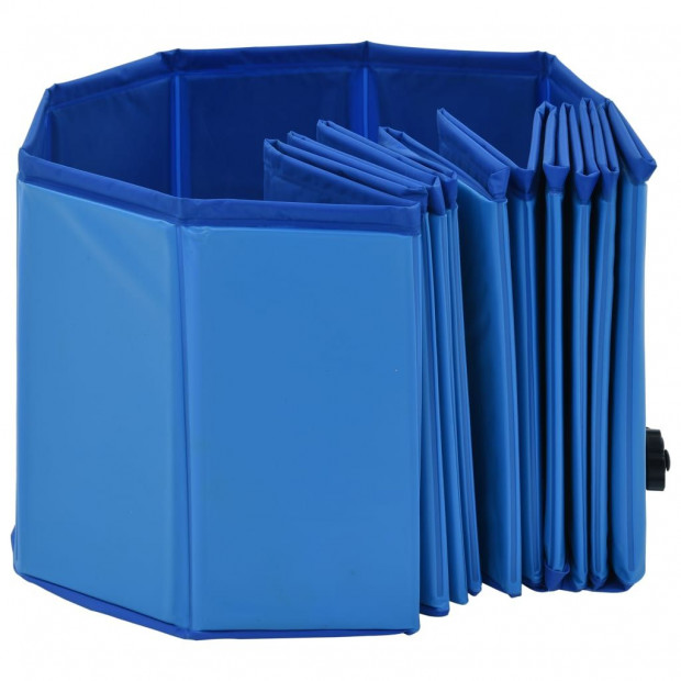 Foldable Dog Swimming Pool Blue 120x30 Cm Pvc Image 6