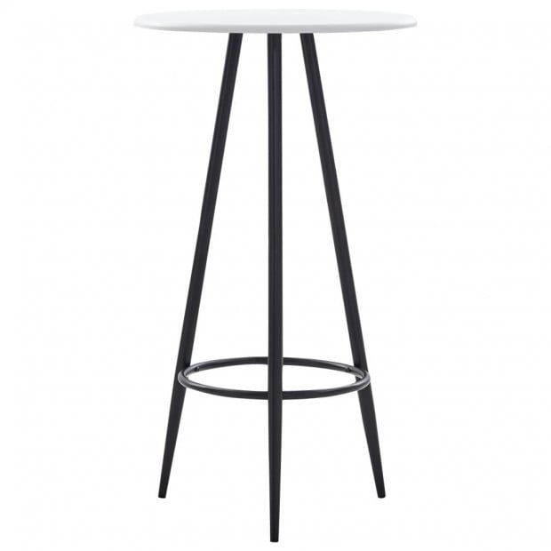 Bar Table White 60x107.5 Cm Mdf