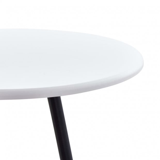 Bar Table White 60x107.5 Cm Mdf Image 3
