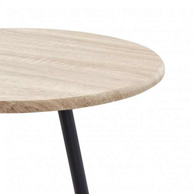 Bar Table Oak 60x107.5 Cm Mdf Image 3