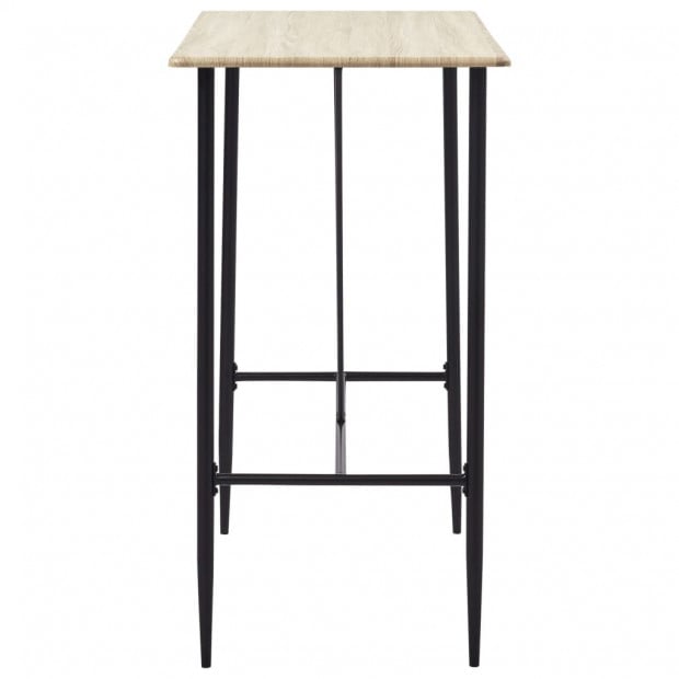 Bar Table Oak 120x60x110 Cm Mdf Image 3