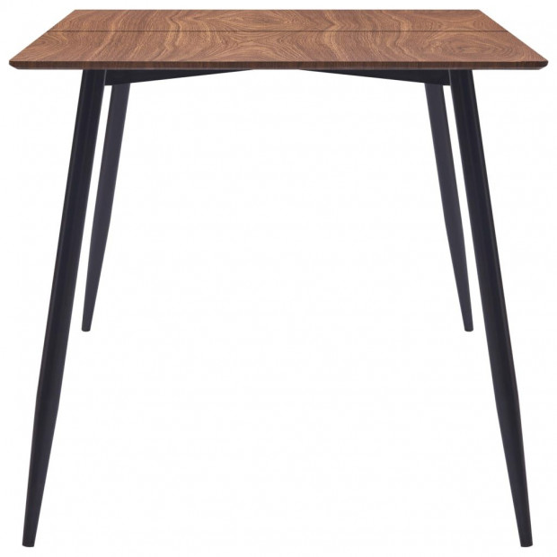 Dining Table Brown 140x70x75 Cm Mdf Image 3