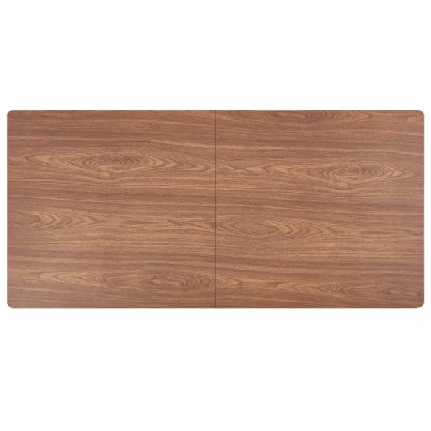 Dining Table Brown 160x80x75 Cm Mdf Image 5