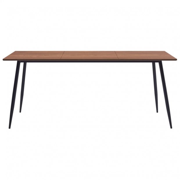 Dining Table Brown 180x90x75 Cm Mdf Image 2