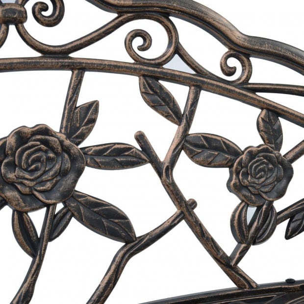 Bistro Bench 100cm Bronze Cast Aluminium Image 7