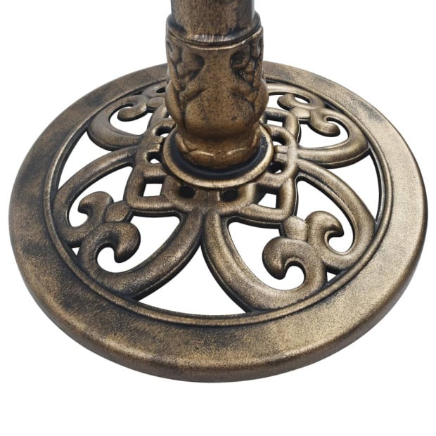 Garden Bird Bath Bronze Plastic Image 2