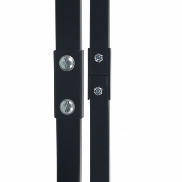 Firewood Rack Black 80x25x100 Cm Steel Image 3