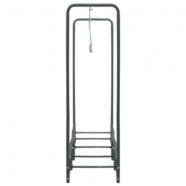 Firewood Rack Anthracite 240x35x120 Cm Steel Image 5