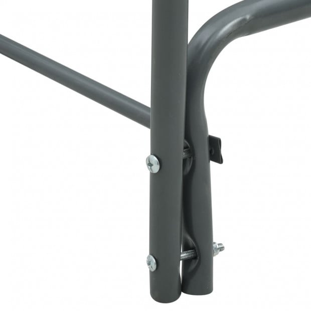 Firewood Rack Anthracite 240x35x120 Cm Steel Image 9