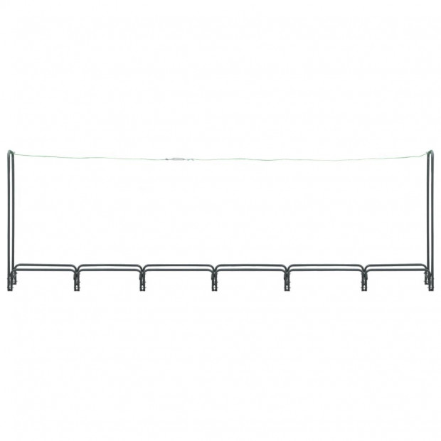 Firewood Rack Anthracite 360x35x120 Cm Steel Image 4